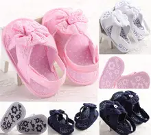Cute Newborn Baby Girls Shoes 0~18M Baby Summer Infant Toddler Girls Flower Shoes Cotton Fabric Sandals