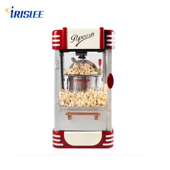 

Electric American style popcorn machine mini Commercial automatic hot oil popcorn maker stainless steel non-stick pot 220V