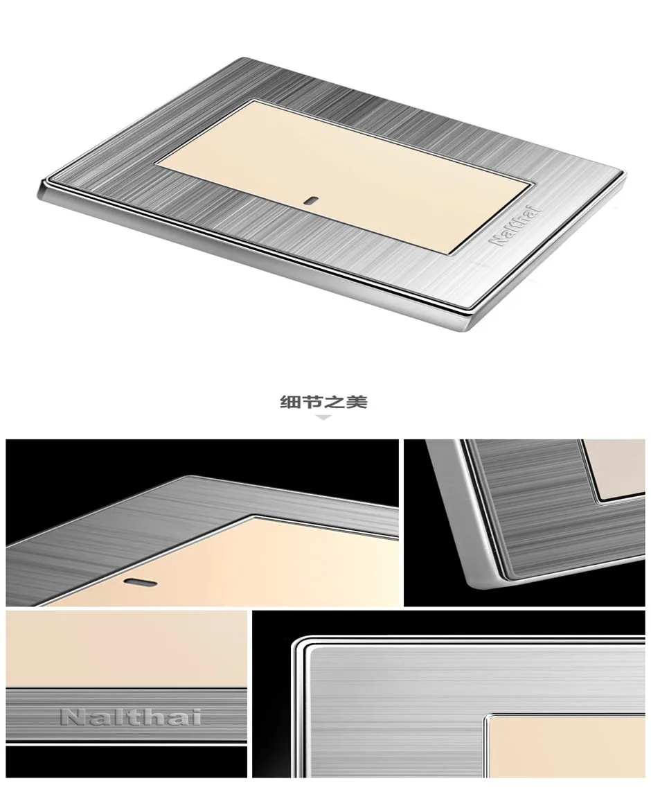 1 Gang 1 Way Luxury Led Light Switch Push Button Wall Switches 10a 1 Gang 1 Way Luxury Led Light Switch Push Button Wall Switches 10a