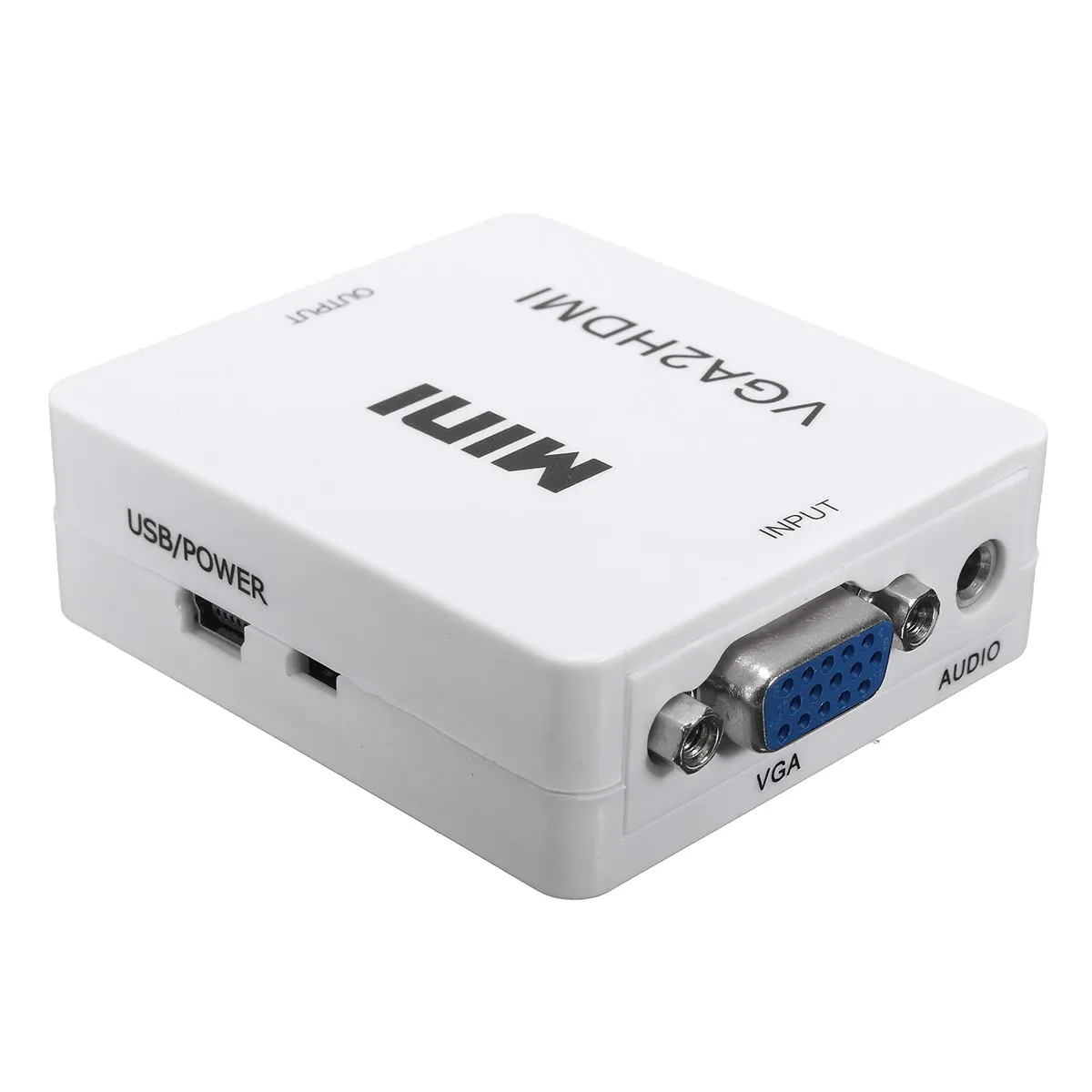 NEW Mini VGA To HDMI Audio Video Converter Box 1080P Adapter Connector For HDTV PC Laptop DVD 