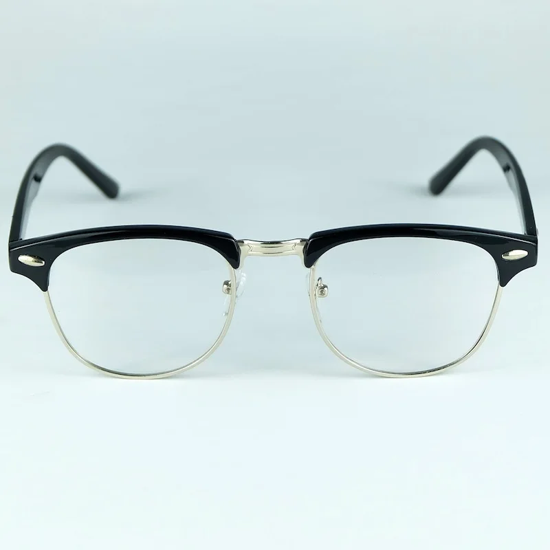 plastic half rim eyeglasses