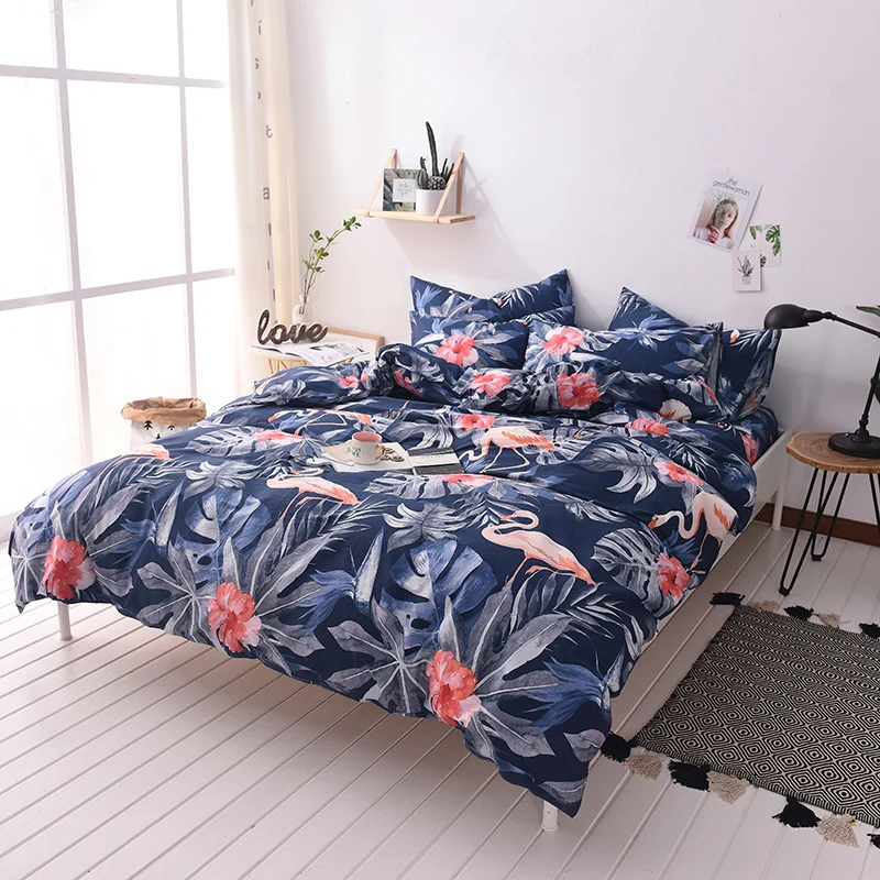 100% cotton Bedding Set Twin Queen Size 3/4pcs Bed Linen Duvet Cover Bed Sheet Set Pillowcases zara* woman bed set