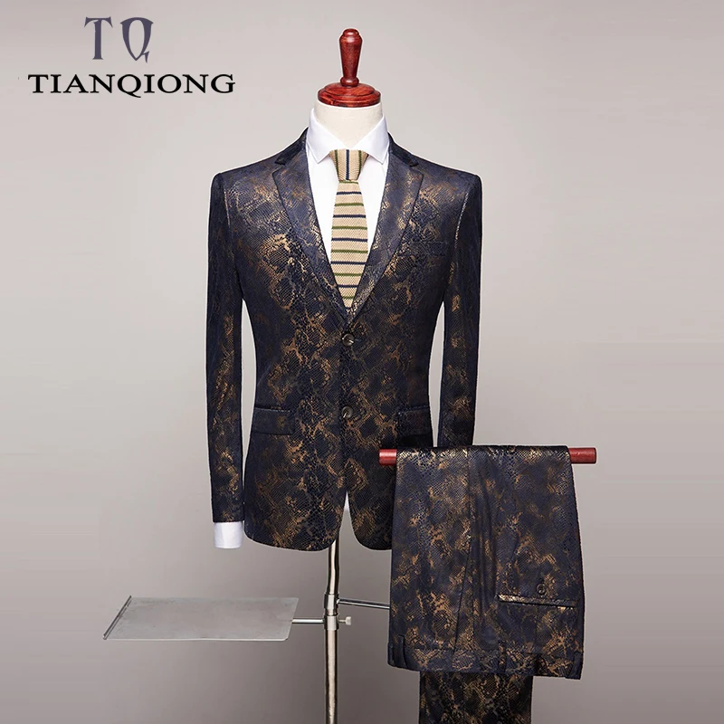 

Mens Floral Print Suits Luxury Boutique Suit Man Wedding Elegant Prom Party Wear Tuxedo Mens Suits Jacket with Pants S-4xl
