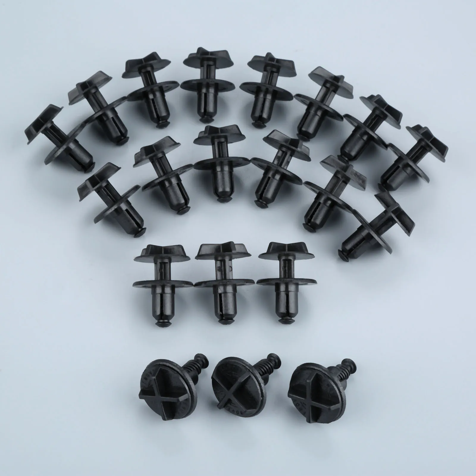 10x Bumper Tank Engine Cover Fender Fasteners Clips Trim Fit For Jaguar Land Rover