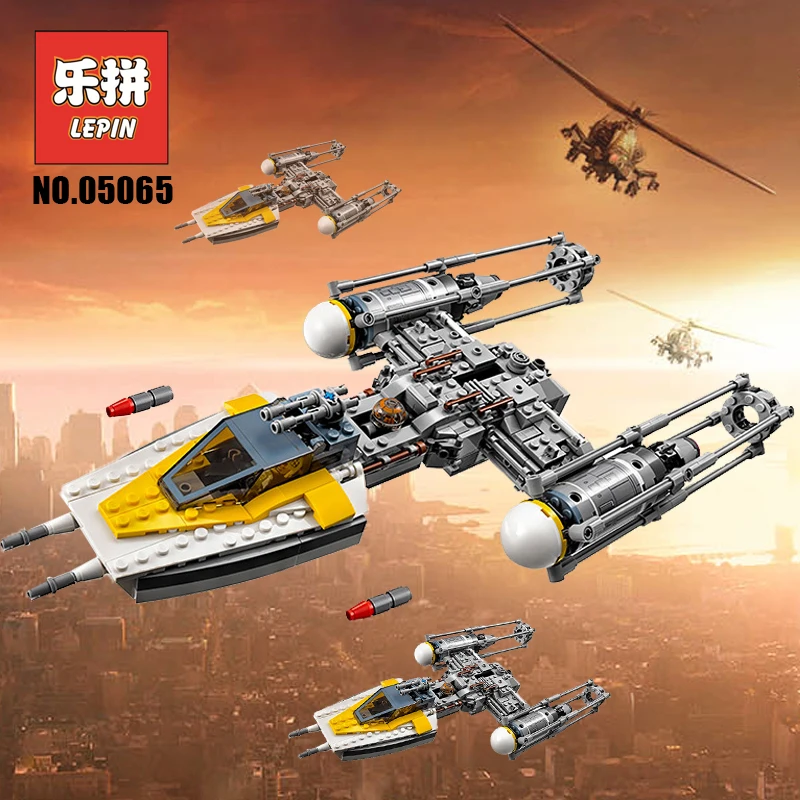 

Lepin 05065 Stars Series War the Y Model Wing Star Set Attack Fighter Building Blocks Bricks Educational Toys Child Gift 75172