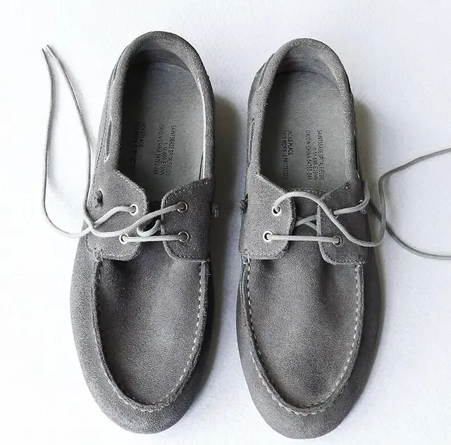 Flats loafers men lace up genuine leather lace up suede summer ...