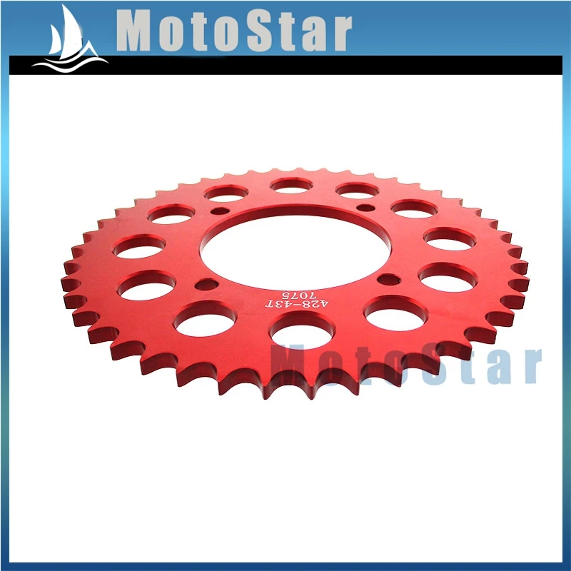 428 43 зубья 76 мм Задняя звездочка для Pit Dirt Bike 50cc 90cc 110cc 125cc 150cc Stomp Demon X WPB Orion M2R Lucky MX