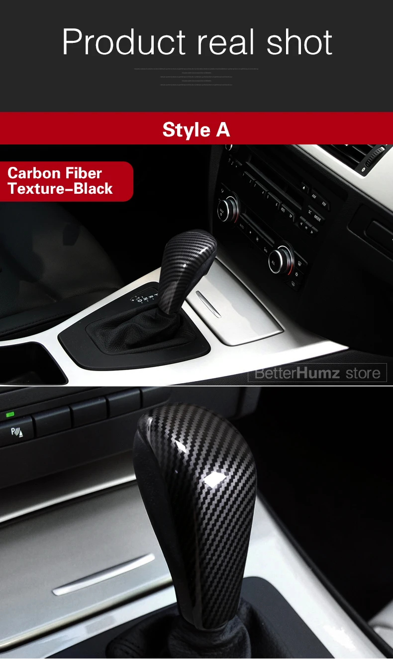 Автомобильные аксессуары интерьера автомобиля ABS Шестерни переключения автоматического Стикеры Декор крышки для BMW E90 E92 E93 E60 E61 старый 3 series 5 серии X3 X5 Z4