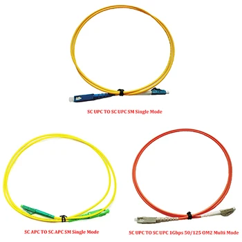 

30 Pieces 2.0 Meter SC TO LC Fiber Patch Cord UPC/APC Single Mode ,Multi Mode Simplex 3.0mm Fiber Splitter, FTTH