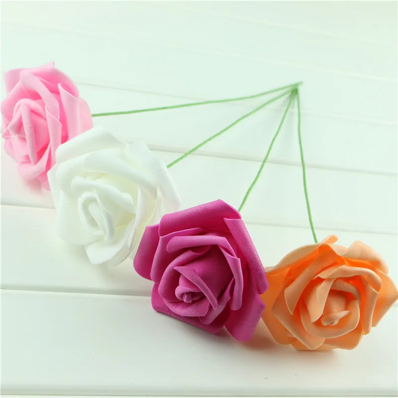 Handmade-Party-Festival-Wedding-Foam-Roses-Flower-with-Stem-DIY-Wedding-Bouquet-Flowers-Home-Floral-Decor (2)