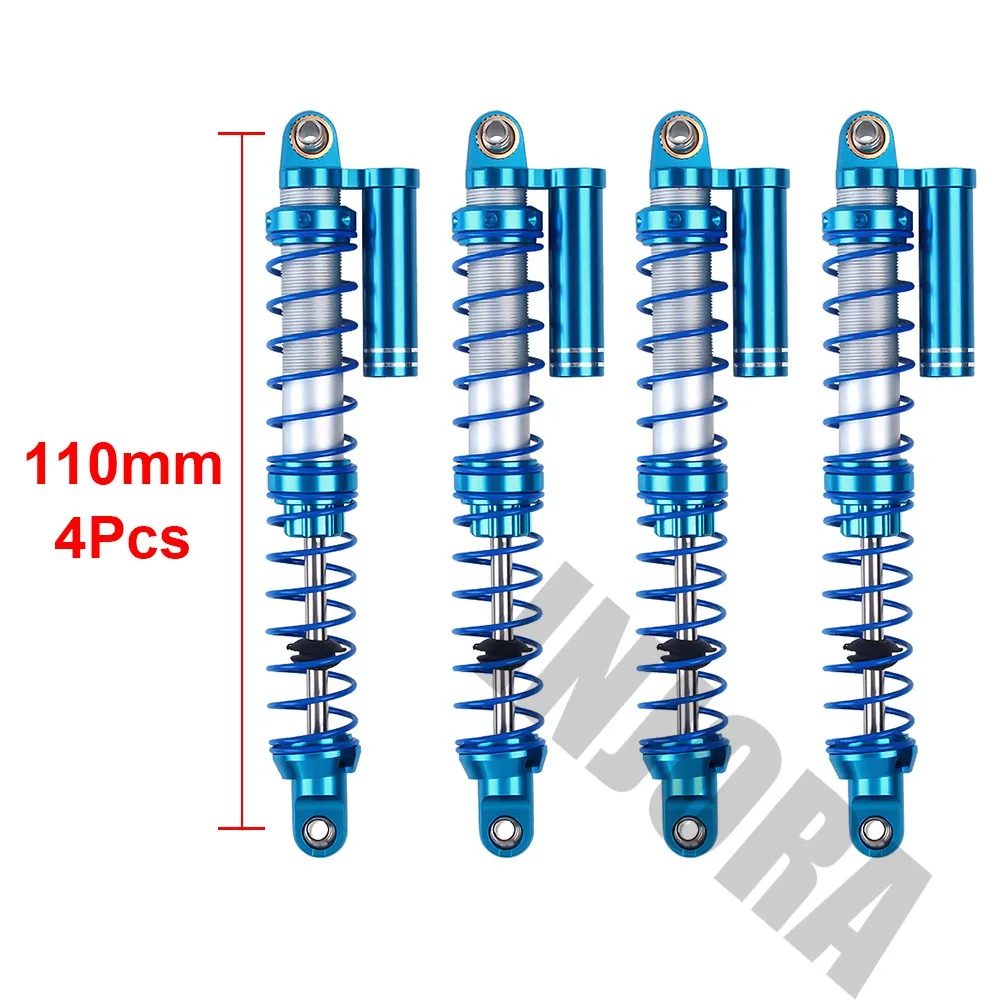 Injora масло Регулируемый 90 100 110 120 мм амортизатор металлический демпфер для 1/10 RC Гусеничный Traxxas TRX4 осевой SCX10 90046 WRAITH - Color: 110mm 4PCS