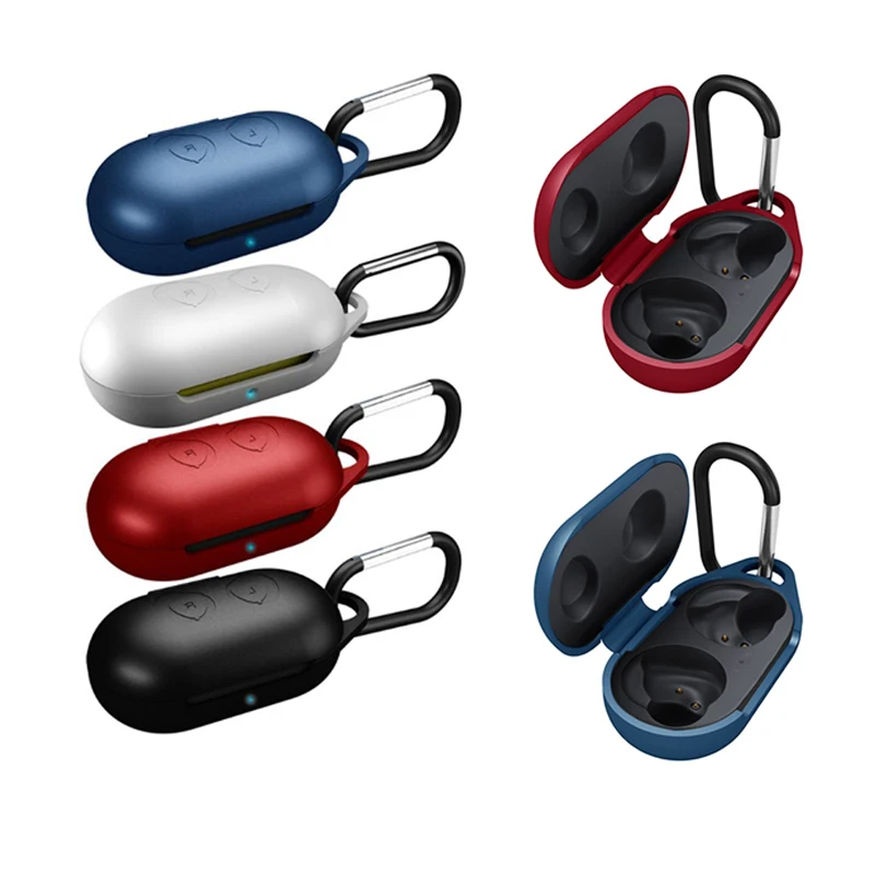 

Silicone Comprehensive Protective Case Clamshell Opening Anti-shock Flexible Full Cover for Samsung Galaxy Buds Sports Bluetooth