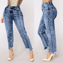 Модные женские обтягивающие джинсы, джинсовые женские джинсы с высокой талией, Стрейчевые узкие сексуальные штаны Z402