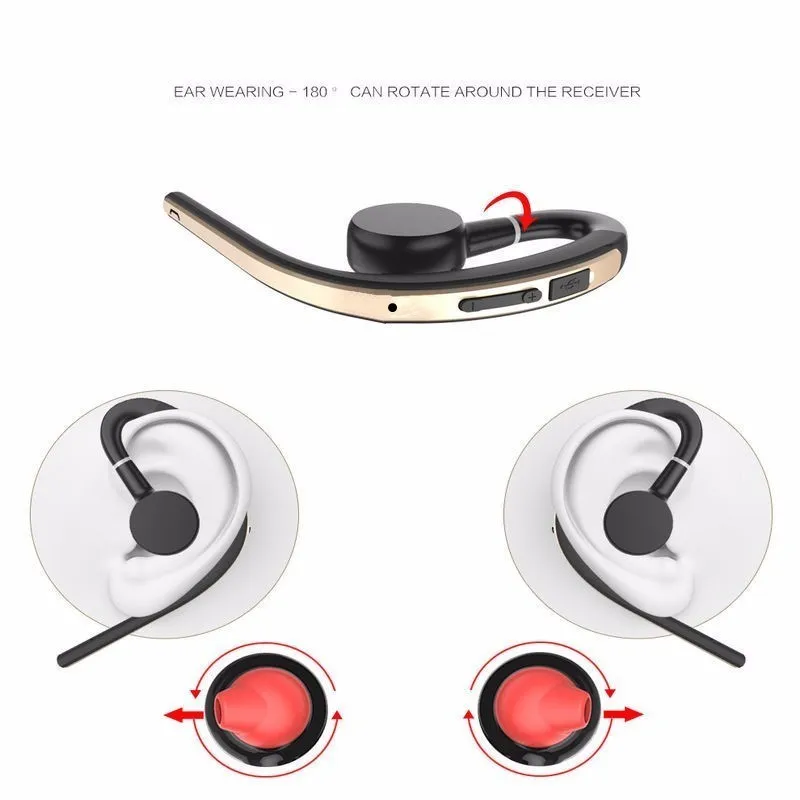 Fones de Ouvido sem Fio Fone de com Microfone Fone com Earbud Handsfree Bluetooth Sweatproof Esportes Controle Voz 4 Fones de ouvido