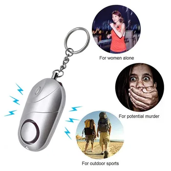 

Hot Sale Personal Alarm Emergency Self-defense Alarm Keychain LED Flashlight for Women Kids Elderly Explorer