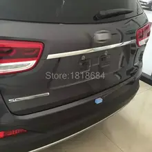 Для Kia Sorento 2016 2017 Из Нержавеющей Стали Задняя Крышка Багажника Крышка обрезать Сверху Хвост Дверь Подоконник Колодки Крышка Накладка Автомобильные Аксессуары 1 шт./компл.