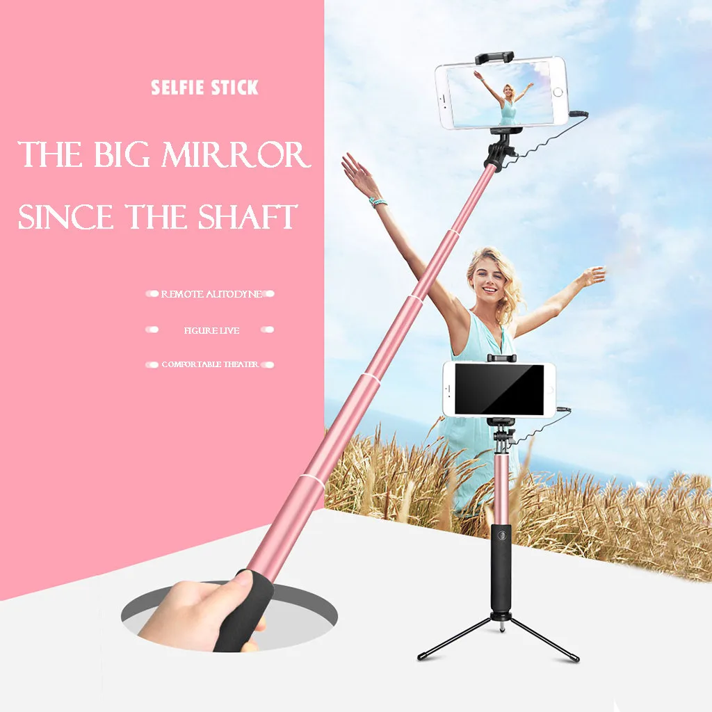 

Extendable Selfie Stick Tripod with Detachable Wireless Remote and Tripod Stand Adjustable Phone Holder Tripod and Selfie Stick