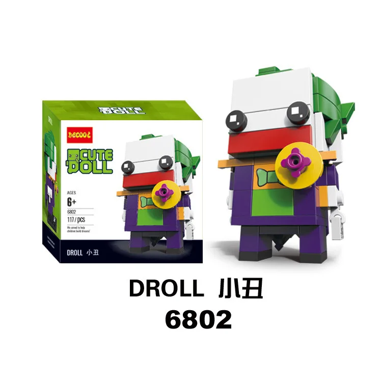 Новинка Brickheadz фигурки супер герой DC Лига Справедливости brick Heads Железный человек паук Строительные блоки детские игрушки