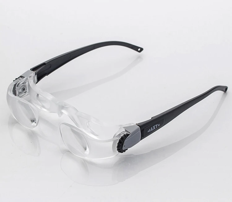 Новое тв стекло es Регулируемая 2.1x Лупа объектив лупа Диапазон зрения от 0 до-300 градусов переносные очки близорукость увеличительное стекло