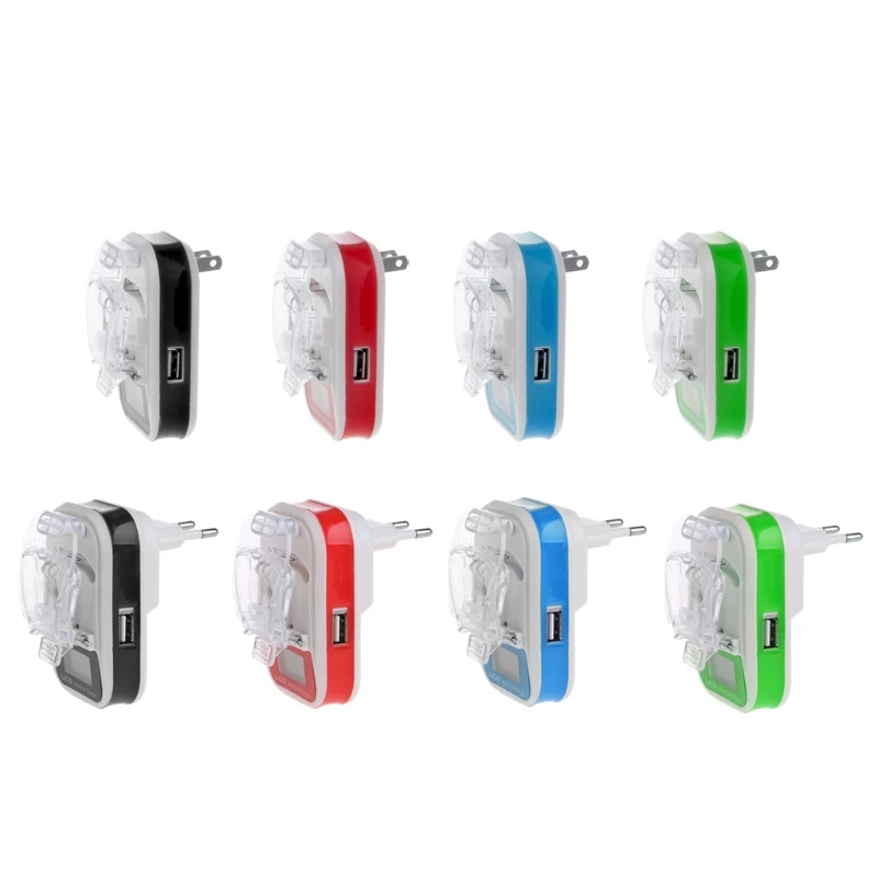 

1pc Color Random Delivery US/EU plug USB Universal Battery Charger LCD Indicator Screen EU/US Plug For Cell Phones