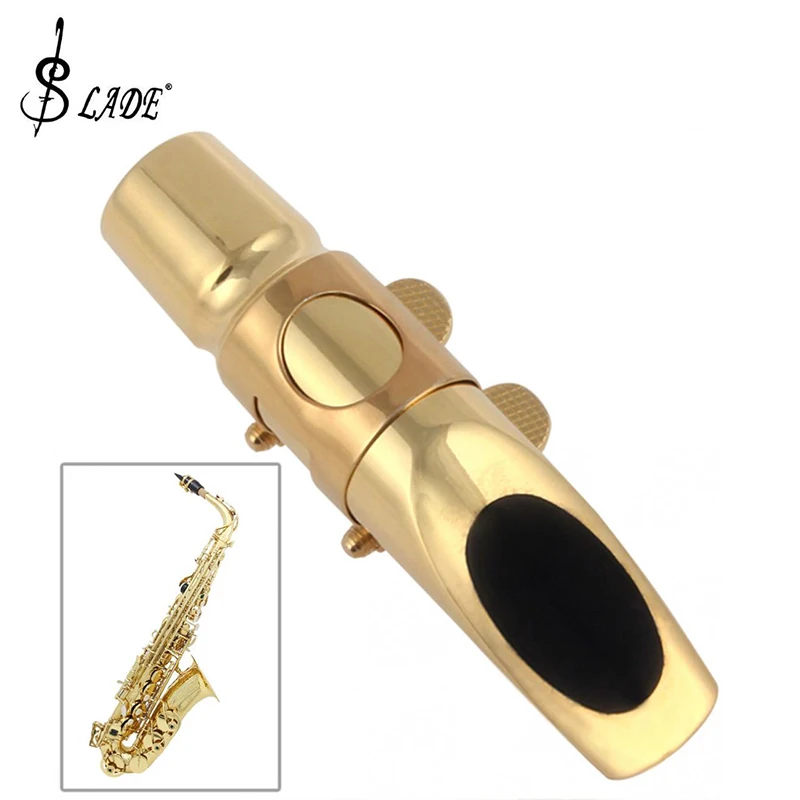 SLADE Профессиональный позолоченный металлический альт саксофон мундштук 6 для воспроизведения классической музыки