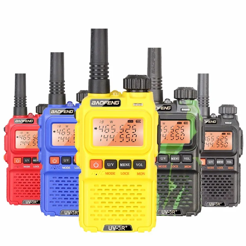 Портативная Двухдиапазонная мини рация Baofeng UV 3R Plus + VHF 136 174 МГц и UHF 400 470 МГц|vhf