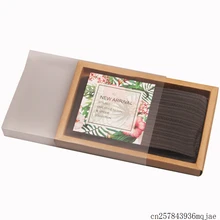 100 шт крафт-бумага подарочные коробки ящик коробка с прозрачным окном упаковочные коробки для носки шарф пищевая одежда