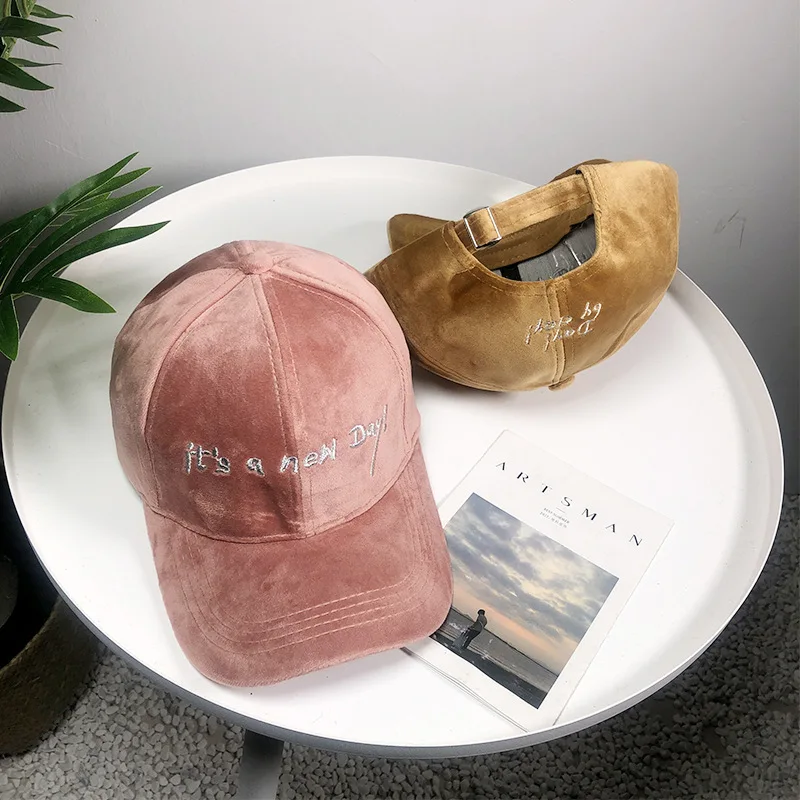 2019 бархатные бейсболки на открытом воздухе Casquette Твердые Гольф Snapback Brim Шапки кости хип-хоп шляпы письмо вышивка