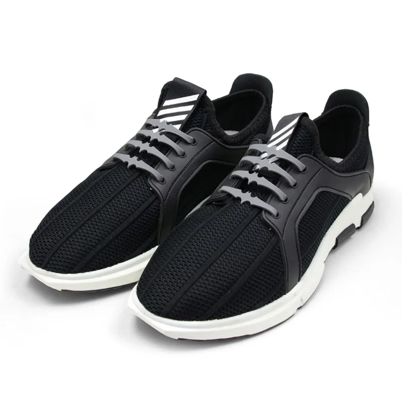 New 1 Set 16 Roots Adult Children Fashion Not Tie Laces Sports Lace Bat Shape Men Metal Lock Lacing Elastic Without Necktie Lace