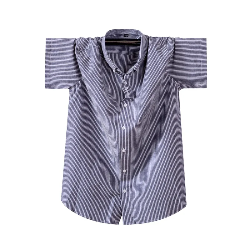 Mens Big Size Short Sleeve Summer Oxford Shirts 3XL to 5XL