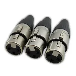 XLR микрофонный мать 3 core пушки Plug микрофон Динамик Кабельный разъем