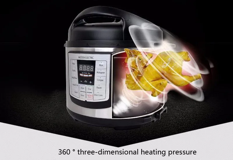 110 В/360 градусов трехмерное давление нагрева/с умным переключением/многофункциональная электрическая скороварка/271207