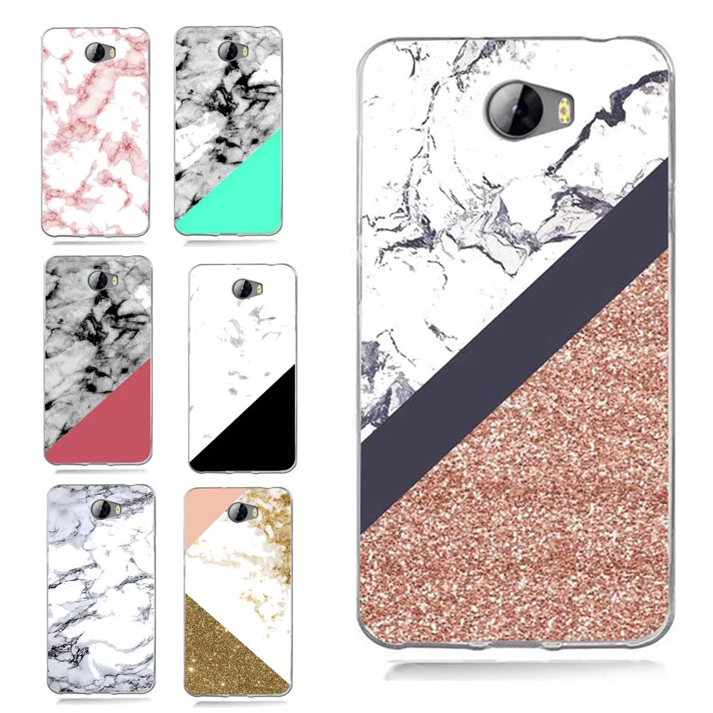 Case For Huawei Y5 ii Y5ii Cover/5A LYO-L21/Y6 II Compact TPU Coloful Soft Marble Manlada Painted Design Fundas B073 |