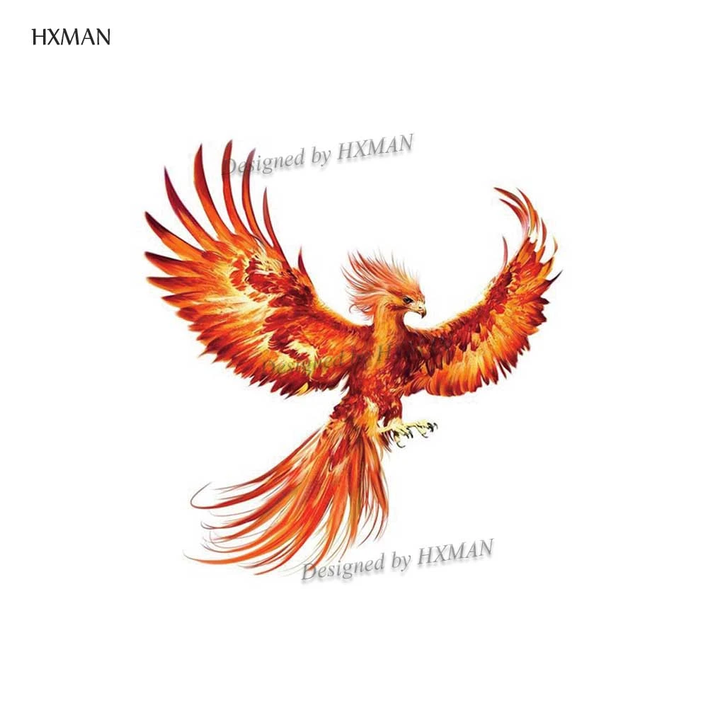 Временная татуировка HXMAN Phoenix Waterproof для женщин искусственное тело 9 8 х6 см|temporary