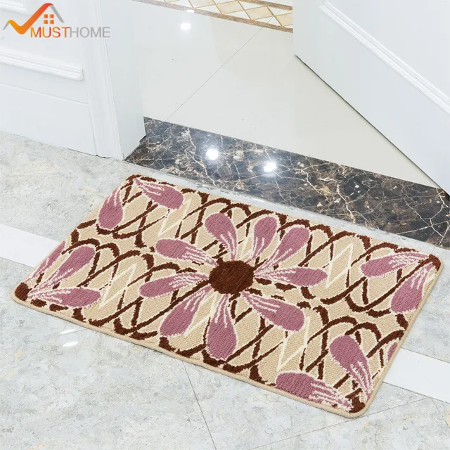 40x60cm 50x80cm Environmental Jacquard Bath Mats Non Slip Latex Back 40x60cm 50x80cm Environmental Jacquard Bath Mats Non Slip Latex Back Door Rugs For Bathroom