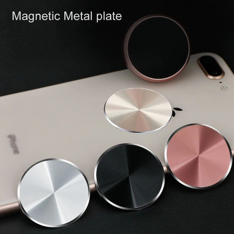 Металлическая пластина для магнитного автомобильного телефона держатель для Xiaomi huawei железный лист липкий магнитный диск сильная Адсорбция держатель мобильного телефона