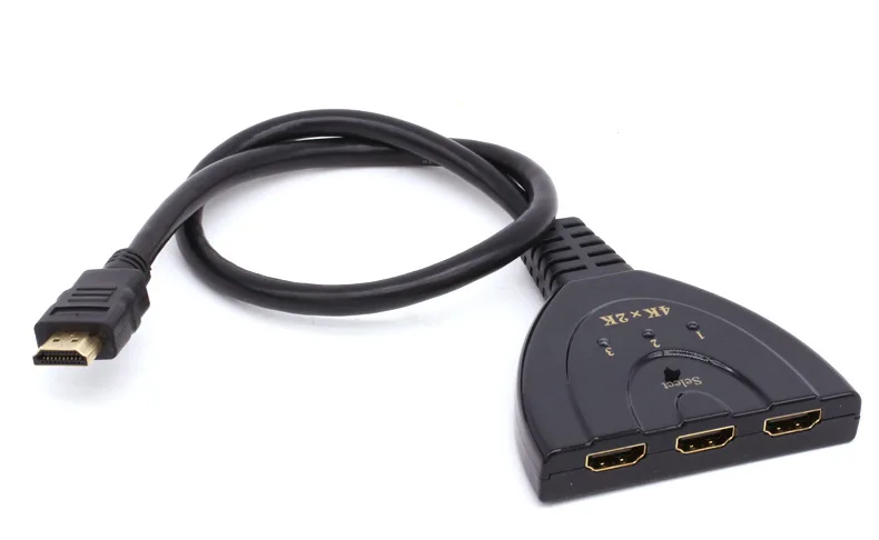 10 шт. высокое Разрешение 4 К Поддержка HDMI Splitter кабель 3D аудио-видео HDMI конвертер 3 в 1 из Порты для ПК HD ТВ STB PS4