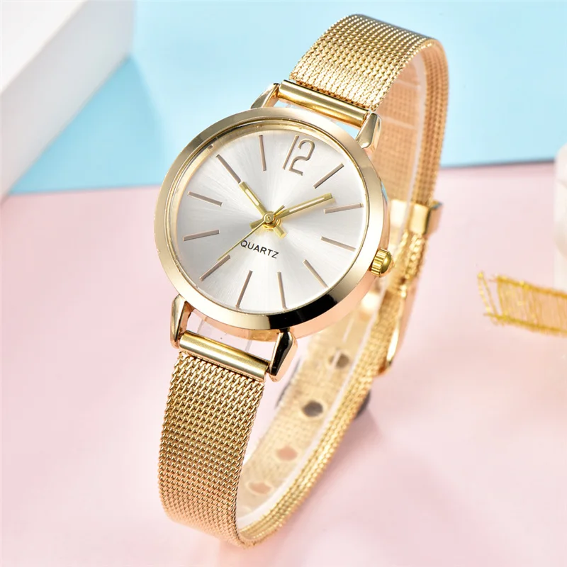 Модные женские часы-браслет, маленький размер, Женские кварцевые наручные часы, женские сетчатые Стальные Роскошные нарядные часы, relogio feminino