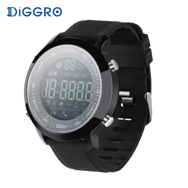 Diggro EX18 font b Smart b font font b Watch b font Waterproof IP68 5ATM Passometer