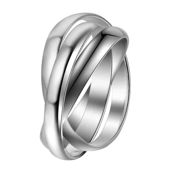 

New Christmas gift R167 wholesale silver color simple classic rings charm cute women circle ring jewelry free shipping