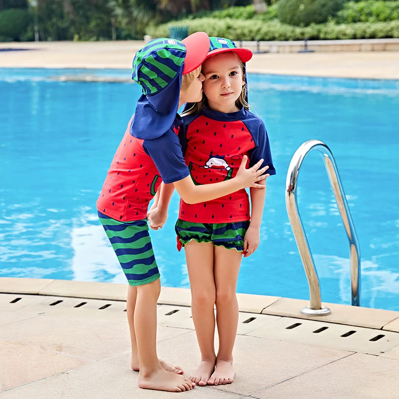 

2019 New Children Swimwear Kids Swimsuit Boys Sport Swim Beach Surfing Clothes Boy Gril Swimming Suit Anti-UV Swimming Wear