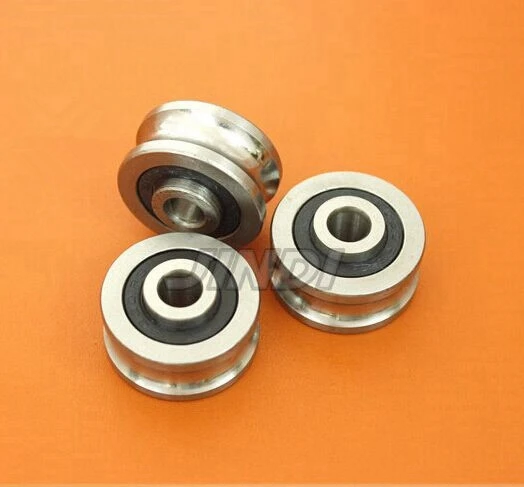 

20pcs/lot SG10 U Groove pulley wheel ball bearings 4*13*6 mm Track guide roller for embroidery machine bearing