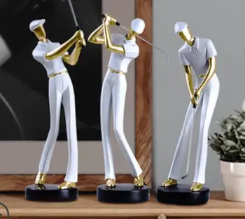 

Modern character wine cabinet decoration golf furnishings living room TV cabinet office Nordic crafts decoration statue