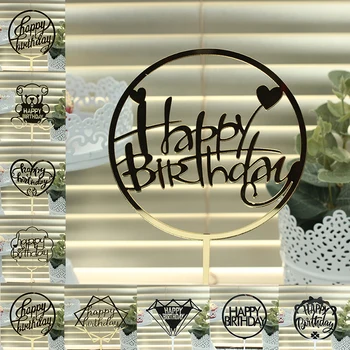 

Wholesale Decoration birthday Wedding Acrylic Happy Birthday Cake Topper