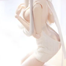 BJD Кукла одежда водолазка с открытой спиной белый свитер доступен для 1/3 1/4 BJD DD аксессуары для кукол SD Кукла Одежда