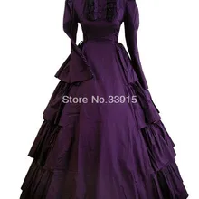 Дешевая Хлопковая женская длинная юбка в викторианском стиле костюм на день