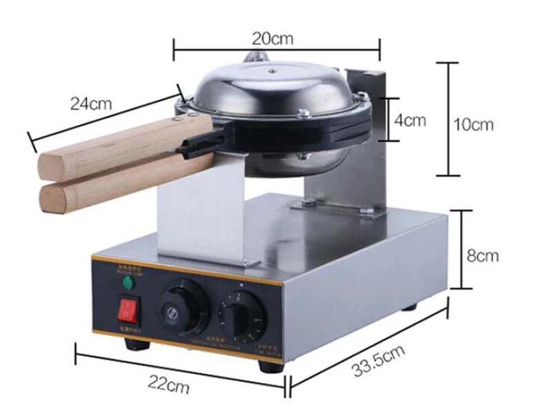 Вафельница, электрическая, профессиональная, для приготовления печенья, коммерческое, кухонное оборудование, пузырьковая, Гонконг, яйцо, вафельница, яйцо, торт, пекарь, печь