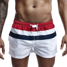 Полосатые пляжные шорты, мужские шорты для плавания, Мужская одежда для плавания, быстросохнущие пляжные шорты, пляжные шорты для отдыха, без подкладки