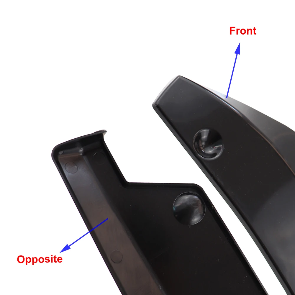 Car Universal Rear Bumper Spoiler Canards Diffuser Car Side Fin Scratch Protector Black Rear Lip Wrap Angle Splitters Modificati
