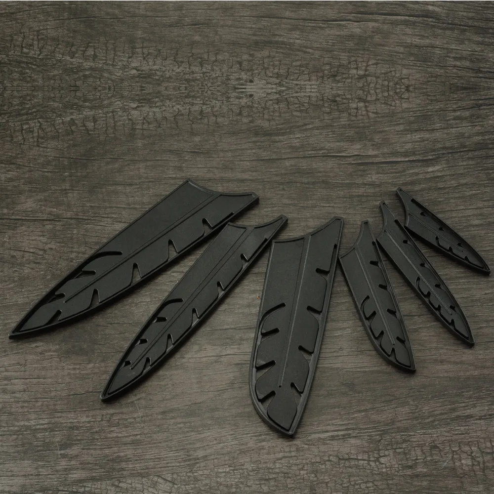 

XYj Stainless Steel Knife Blade Cover Plastic Protector For 8" Chef Slicing 7" Santoku 5" Santoku 5" Utility 3.5'' Paring Knife